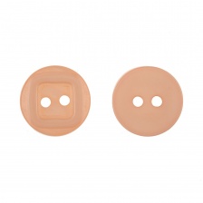Пуговица пластиковая на два прокола, 20L, цвет персиковый