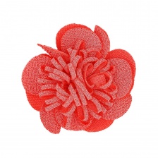 Цветочки декоративные, цвет кораловый, размер 60 мм, 
