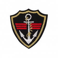 Термоаппликация "Шеврон", размер 52х55 мм