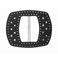 Пряжка пластиковая, внутренний размер 50 мм, цвет черный