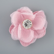 Цветочки декоративные, цвет розовый, размер 45 мм, 