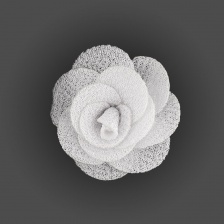 Цветочки декоративные, цвет белый, размер 40 мм,