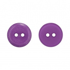 Пуговица пластиковая на два прокола, 20L, цвет сирень
