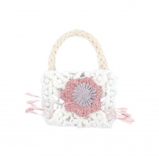 Аппликация 3D "Сумочка", цвет белый, размер 45х50 мм