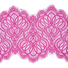 Кружево "Французское", ширина 250мм, цвет фуксия, длина 3 метра