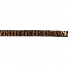 Отделочная тесьма с объемным тиснением фольгой, ширина 20 мм, черная основа с золотой фольгой, намотка 10 ярдов