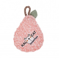 Аппликация 3D "Груша", цвет розовый, размер 57х35 мм