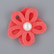 Цветочки декоративные, цвет кораловый, размер 25 мм, 