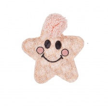 Аппликация 3D "Звездочка", цвет бежевый, размер 30х30 мм
