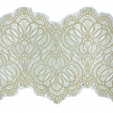 Кружево "Французское", ширина 250мм, цвет бежевый, длина 3 метра