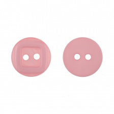 Пуговица пластиковая на два прокола, 20L, цвет розовый