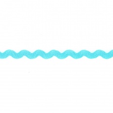 Декоративная тесьма вьюнок, ширина 8 мм, намотка 15 ярдов, цвет голубой (№104)