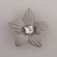 Цветочки декоративные, цвет серый, размер 23 мм, 