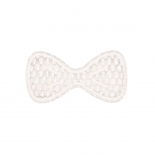 Аппликация 3D "Бантик", размер 30х15 мм, цвет шампань