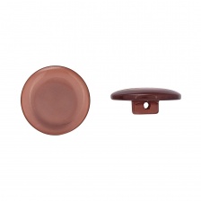 Пуговица пластиковая на ножке, коричневая перламутровая, 32L