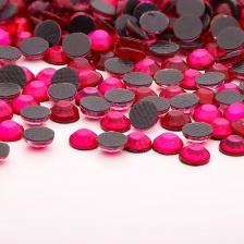 Стразы термоклеевые акриловые SS16, цвет фуксия, 20160 шт