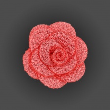 Цветочки декоративные, цвет коралловый, размер 28 мм, 