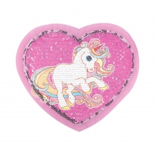 Аппликация текстильная синтетическая, размер 150х130 мм