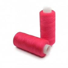 Нитки полиэстер 40/2, цвет №1046 (ярко-розовый), катушка 400Y