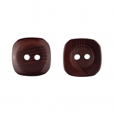 Пуговица пластиковая на два прокола, размер 20L, цвет №1 (коричневый)