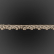 Кружево эластичное, ширина 20 мм, цвет бежевый (277), намотка 15 ярдов