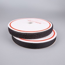 Лента "Контакт" (Липучка), ширина 25 мм, цвет черный, рулон 25 метров, комплект из двух рулонов