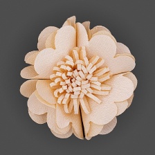 Цветочки декоративные, цвет бежевый, размер 60 мм,