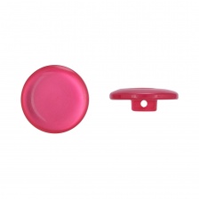 Пуговица пластиковая на ножке, розовая перламутровая, 32L