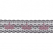 Аппликация кружевная пришивная, ширина 45 мм
