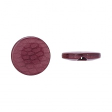 Пуговица пластиковая на полуножке, размер 34L, форма круглая, цвет грязно-розовый