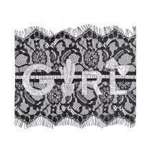 Аппликация кружевная пришивная, размер 230х200 мм