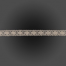 Кружево вязаное плетеное, ширина 20 мм, цвет бежевый, намотка 15 ярдов