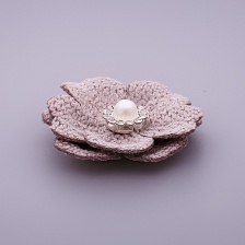 Цветочки декоративные, цвет серый, размер 33 мм, 