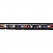 Декоративная тесьма с люверсами,  ширина 25 мм, намотка 15 ярдов