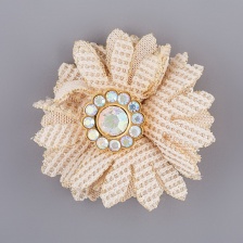 Цветочки декоративные, цвет шампань, размер 30 мм, 