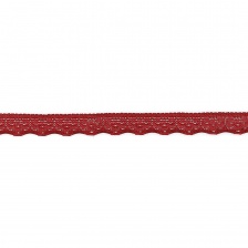 Кружево эластичное, ширина 17 мм, цвет бордовый, намотка 100 ярдов