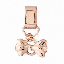 Подвеска металлическая "бант", цвет золотой, размер 22х35 мм