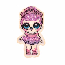 Термоаппликация текстильная, синтетическая, размер 45х80 мм