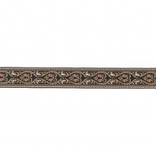 Жаккардовая лента, ширина 25 мм, намотка 10 м, цвет капучино