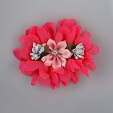 Цветочки декоративные, цвет красный, размер 90х75 мм, 