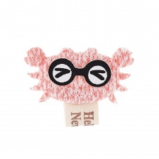 Аппликация 3D, цвет грязно-розовый, размер 30х25 мм