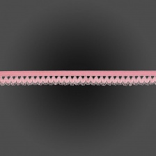 Резинка декоративная, ширина 17 мм, цвет розовый, намотка 20 ярдов