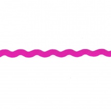 Декоративная тесьма вьюнок, ширина 8 мм, намотка 15 ярдов, цвет фуксия (№27)