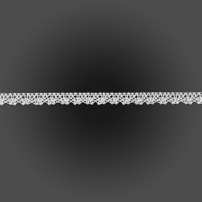 Кружево вязаное плетеное, ширина 17 мм, цвет белый, намотка 15 ярдов