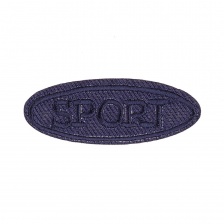 Термоаппликация-заплатка "Спорт", размер 50х20 мм, цвет темно-синий