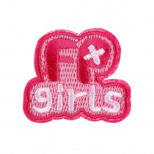 Термоаппликация "Girls", размер 43х38 мм