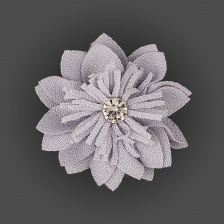 Цветочки декоративные, цвет серый, размер 45 мм,