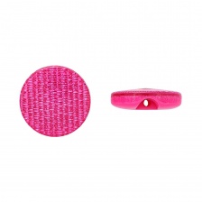 Пуговица пластиковая на полуножке, размер 20L, цвет фуксия с блестками