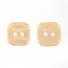 Пуговица пластиковая на два прокола, размер 20L, цвет №278 (капучино)