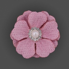 Цветочки декоративные, цвет грязно-розовый, размер 33 мм, 